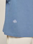 Be Athletica Cotton Oversized Tee - Cornet Blue