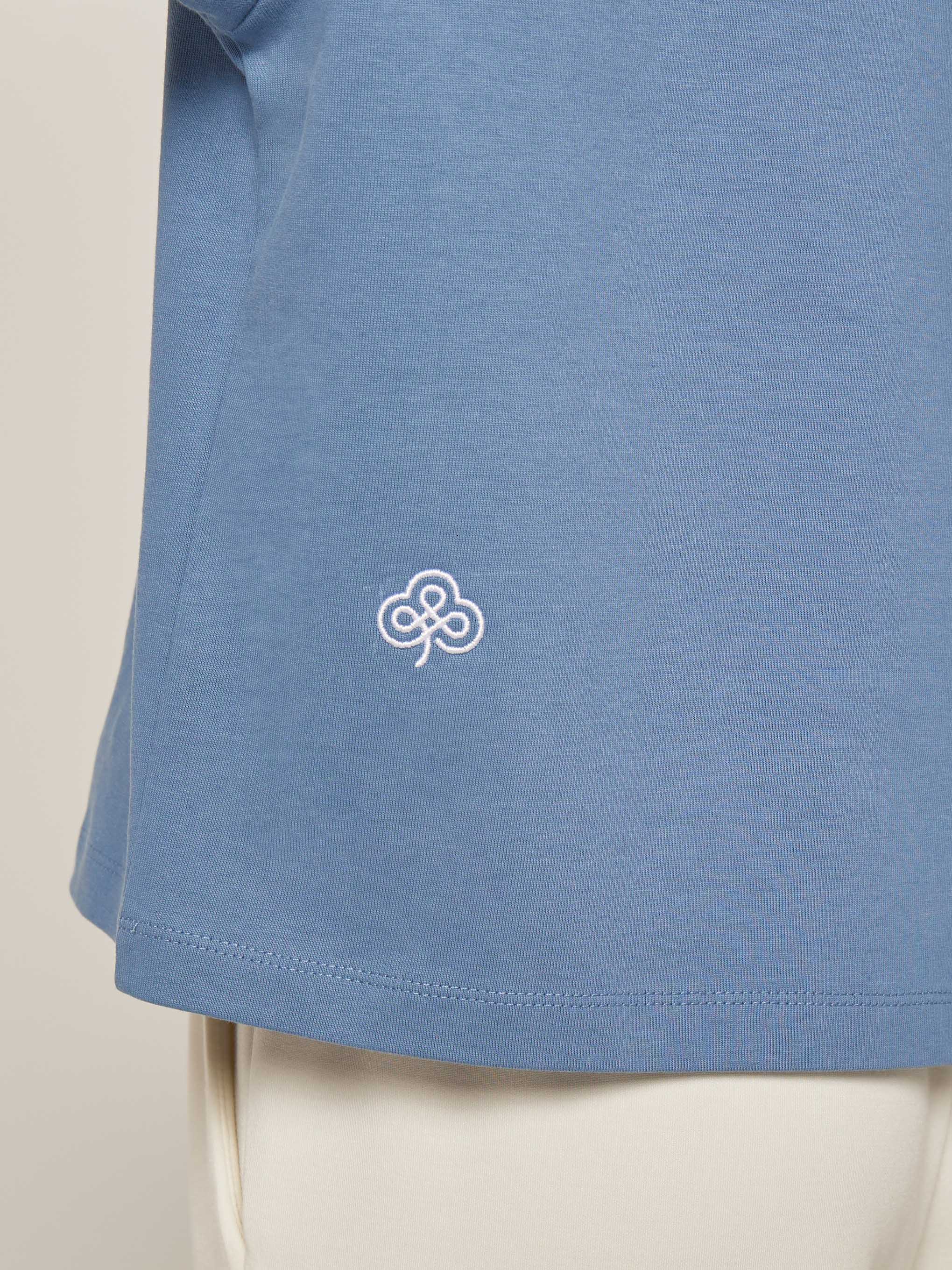 Be Athletica Cotton Oversized Tee - Cornet Blue