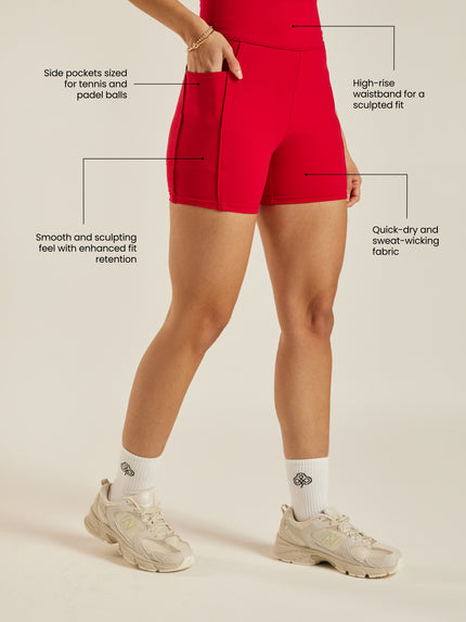 Be 180 Cycling Shorts - Cherry