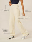 Varsity Athletica Wide-Leg Pants - Off-White