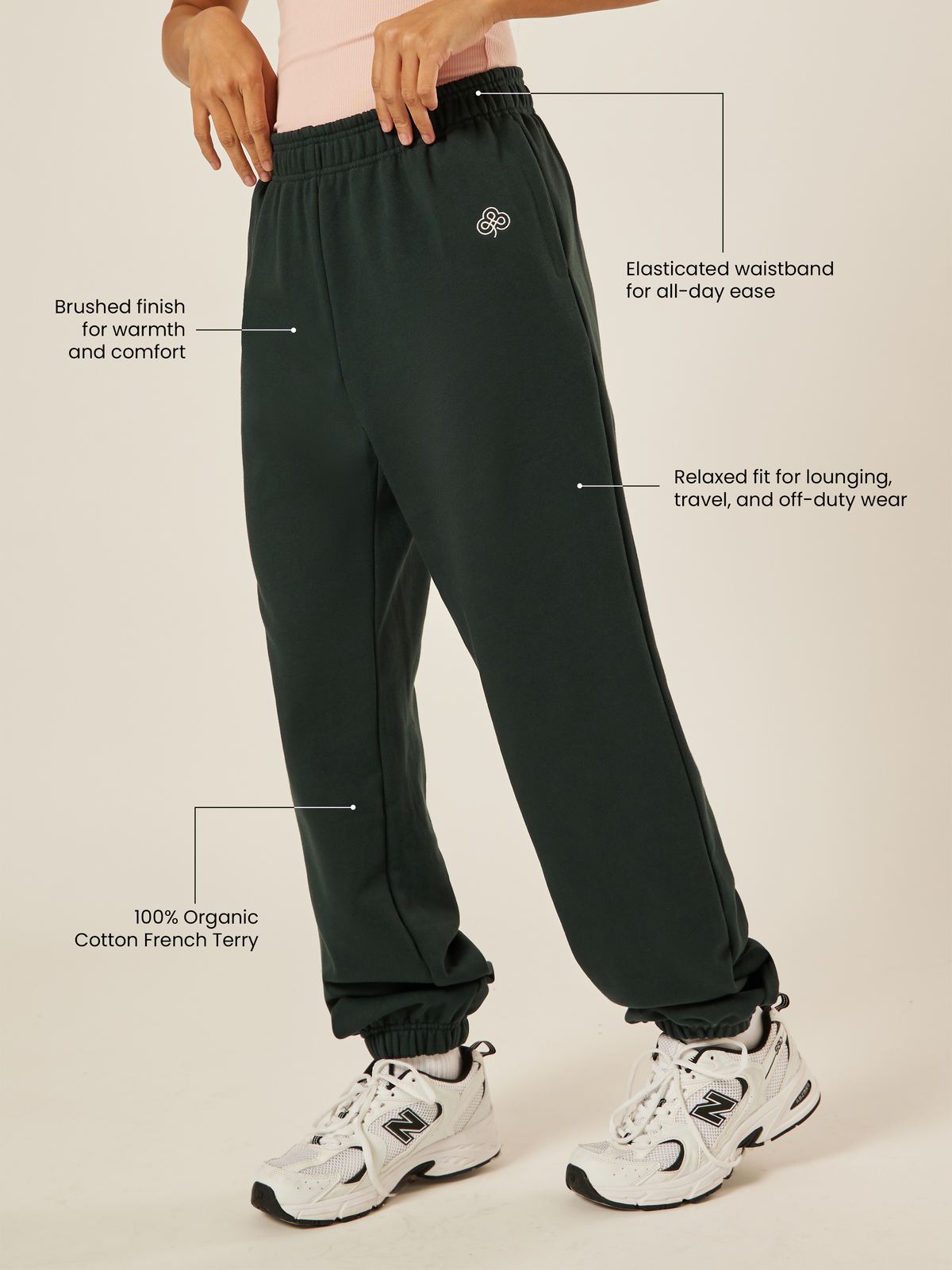 Varsity Athletica Sweatpants - Moss | Beathletica Activewear