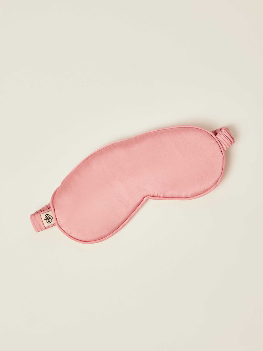 Be Athletica Silk-Blend Sleep Mask - Pink