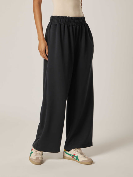 Elevate Essential Statement Wide-Leg Pants - Black
