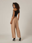 Elevate Essential Statement Wide-Leg Pants - Warm Taupe