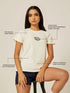Be Athletica Health Club Tee - Off-White | Beathletica Activewear