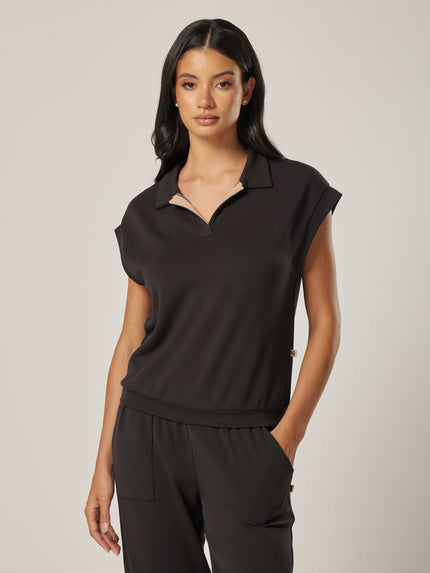 Elevate Essential Collar-Neck Top | Beathletica Activewear