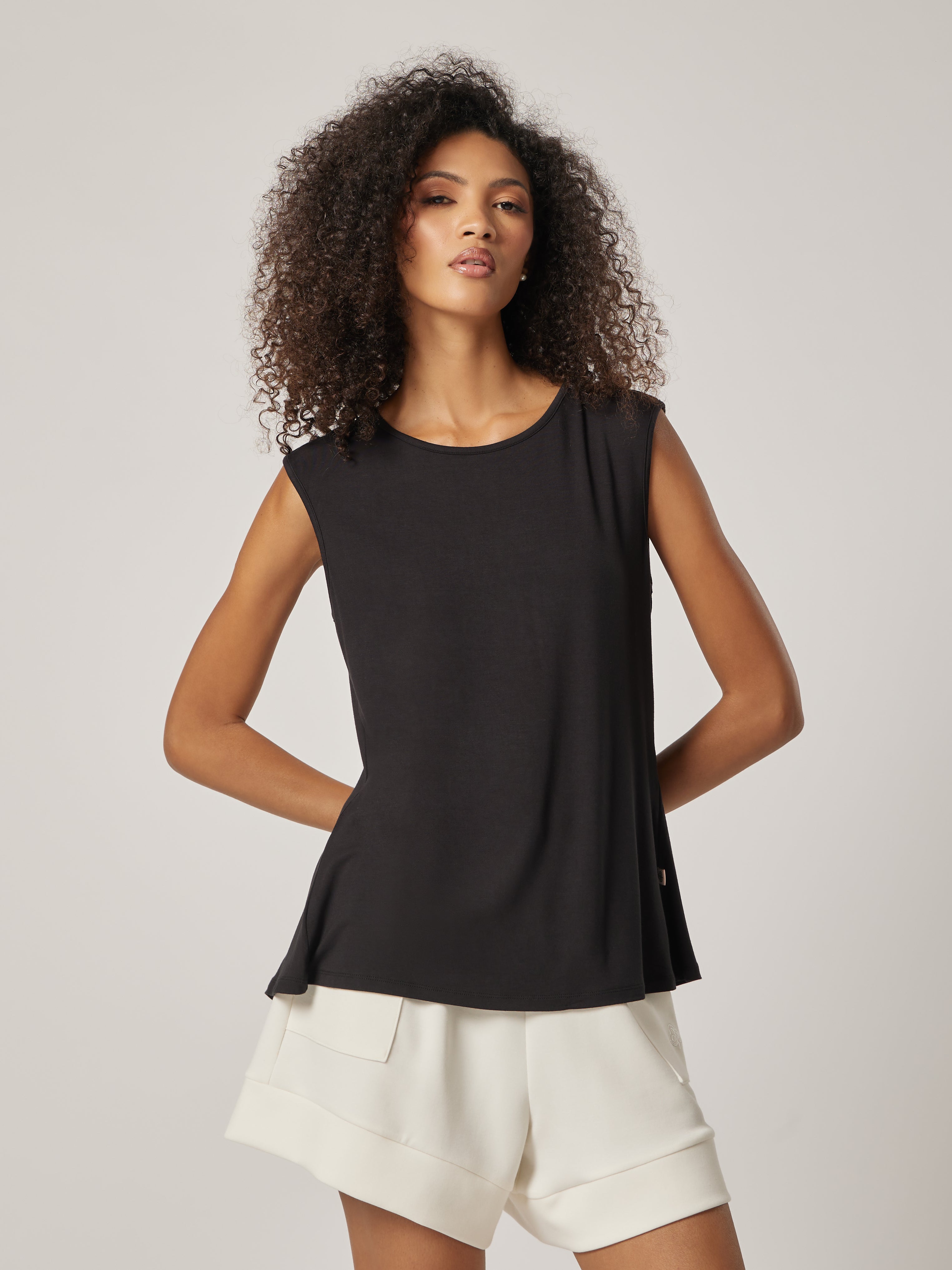 Stretch Tie-Back Top