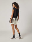 Stretch Tie-Back Top - Black
