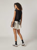 Stretch Tie-Back Top - Black