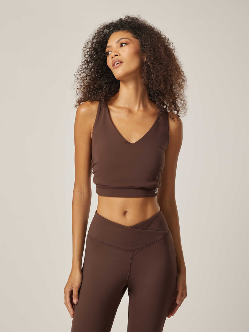 Core Sports Bra - Coffee Bean