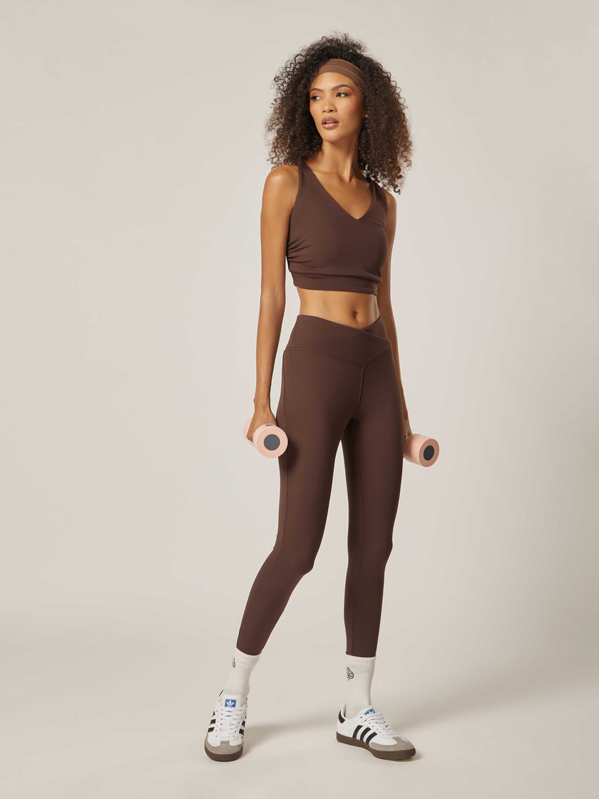 Core Sports Bra - Coffee Bean