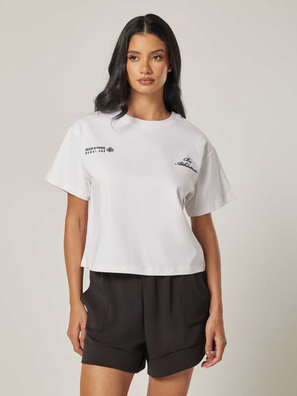 Be Athletica Cotton Oversized Tee - Off White