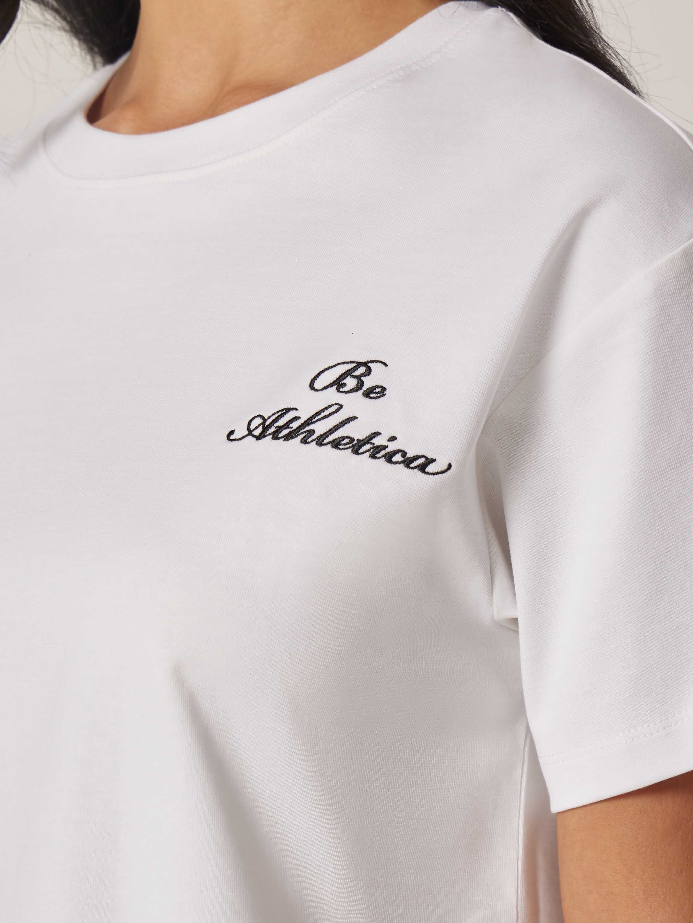 Be Athletica Cotton Oversized Tee - Off White