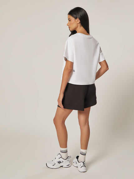 Be Athletica Cotton Oversized Tee - Off White