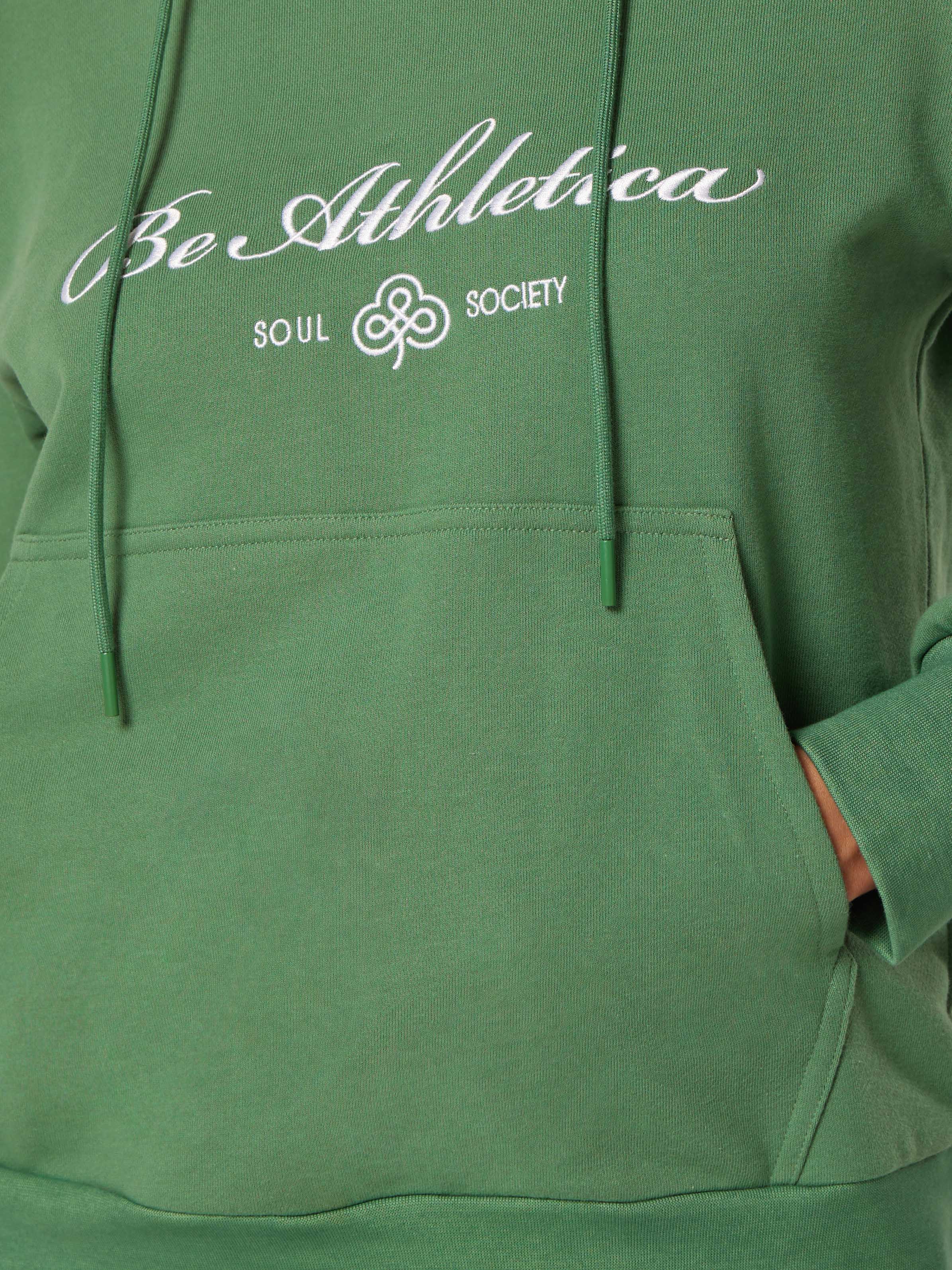 Be Statement Oversized Hoodie - Varsity Green