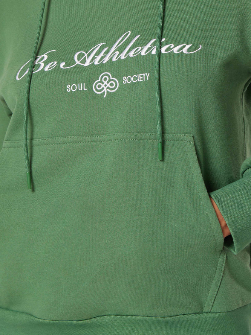 Be Statement Oversized Hoodie - Varsity Green