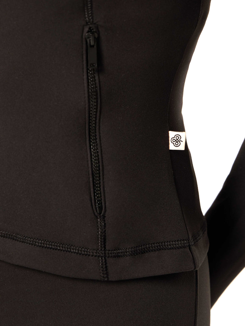 Core Zip-Up Jacket - Black