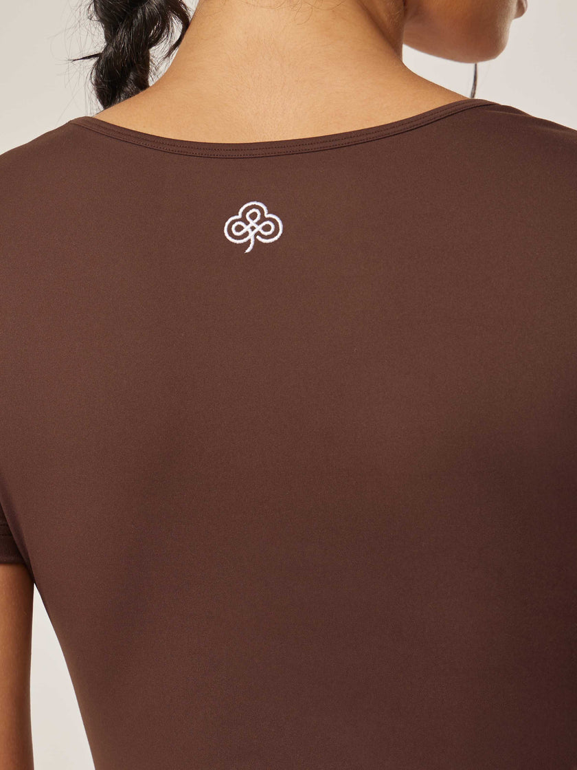 Core Short-Sleeve Top - Coffee Bean