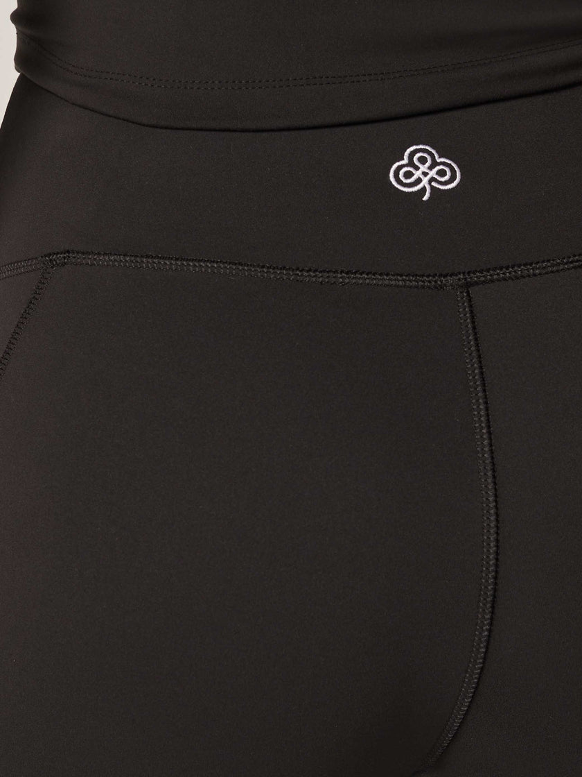 Stretch Wrap-Waist Legging - Black