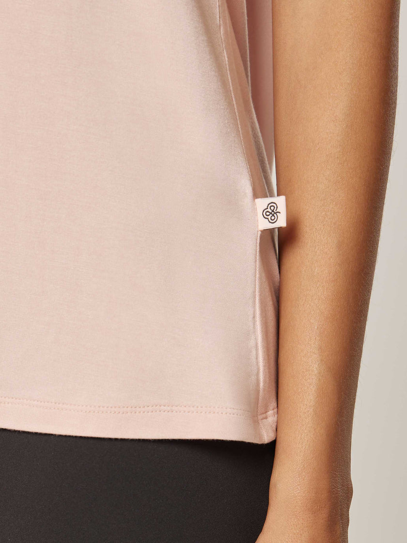 Stretch Tie-Back Top - Peach Whip