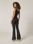 Stretch Flared Leggings - Black