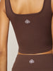 Stretch Essential Tank Top, Coffee Bean