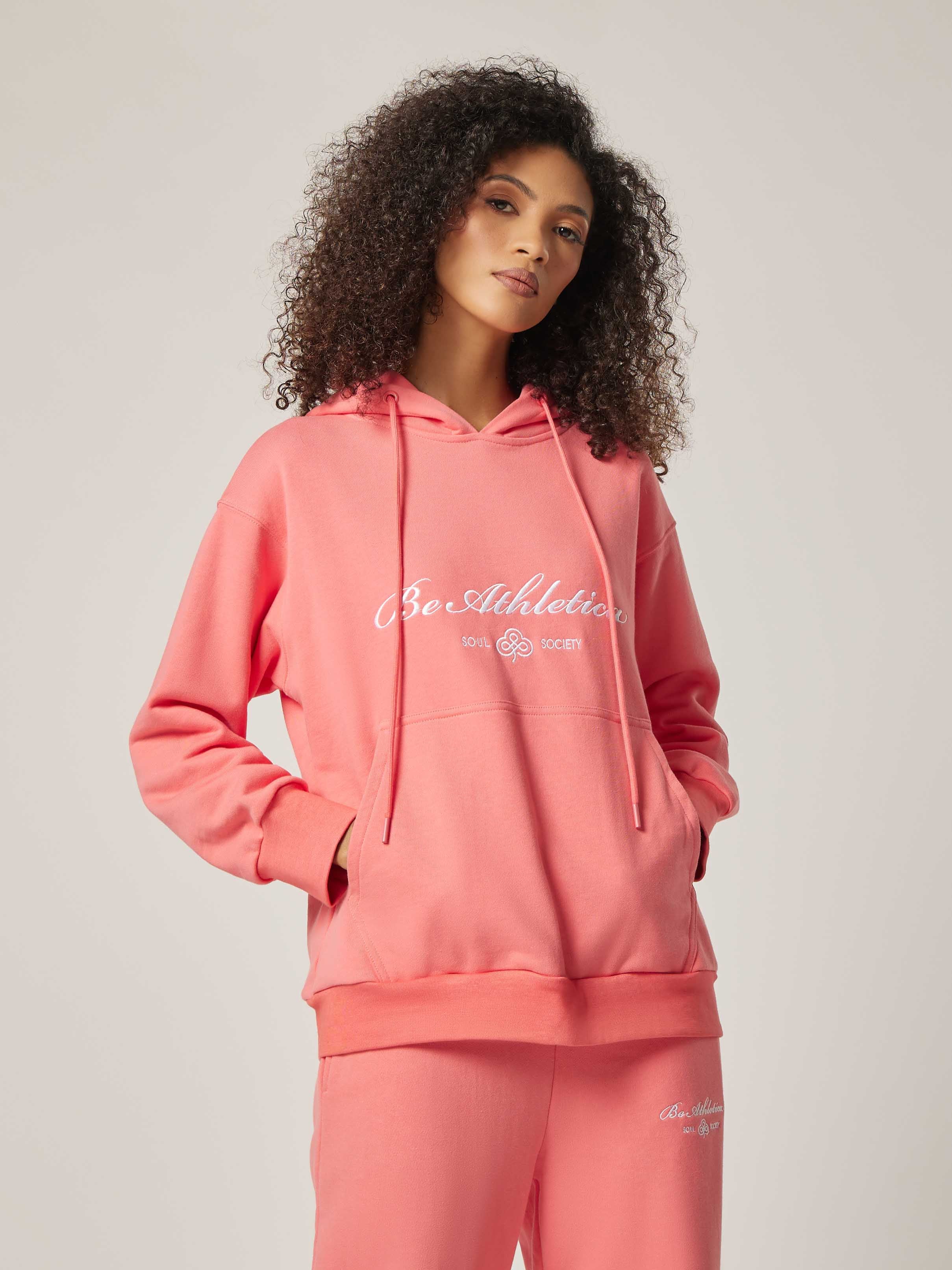 Be Statement Oversized Hoodie - Tea Rose