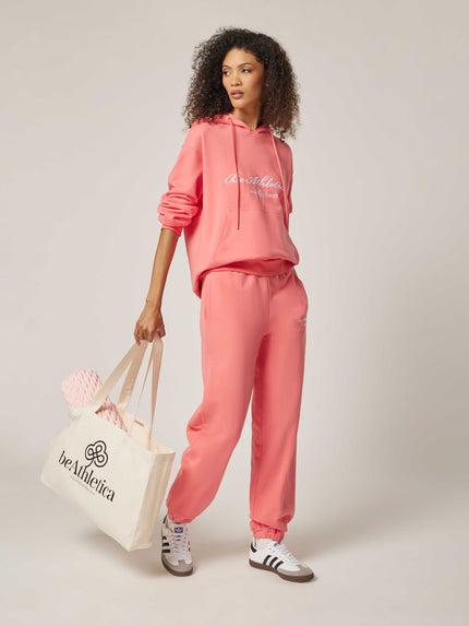 Be Statement Oversized Hoodie - Tea Rose