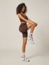 Stretch Cycling Shorts - Coffee Bean