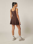 Core Tennis Skort - Coffee Bean