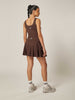 Core Tennis Skort - Coffee Bean