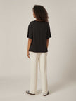 Stretch Asymmetrical Top - Black