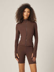 Core Zip-Up Jacket - Coffee Bean