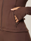 Core Zip-Up Jacket - Coffee Bean