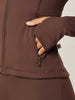 Core Zip-Up Jacket - Coffee Bean