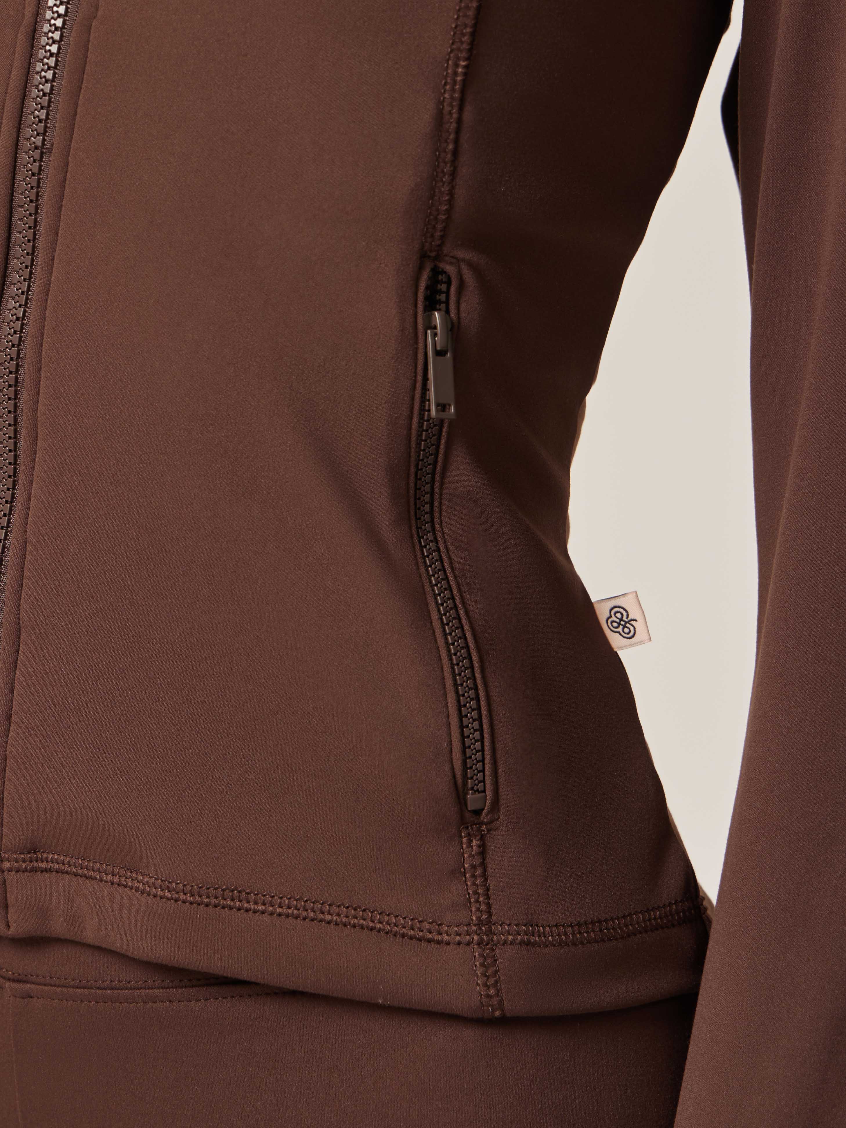 Core Zip-Up Jacket - Coffee Bean