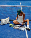 The Padel Girly Oversize Statement Tote - Off-White