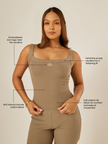 Essential Everyday Scoop-Neck Tank Top - Stone