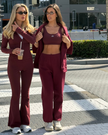 Varsity Athletica Wide-Leg Pants - Garnet