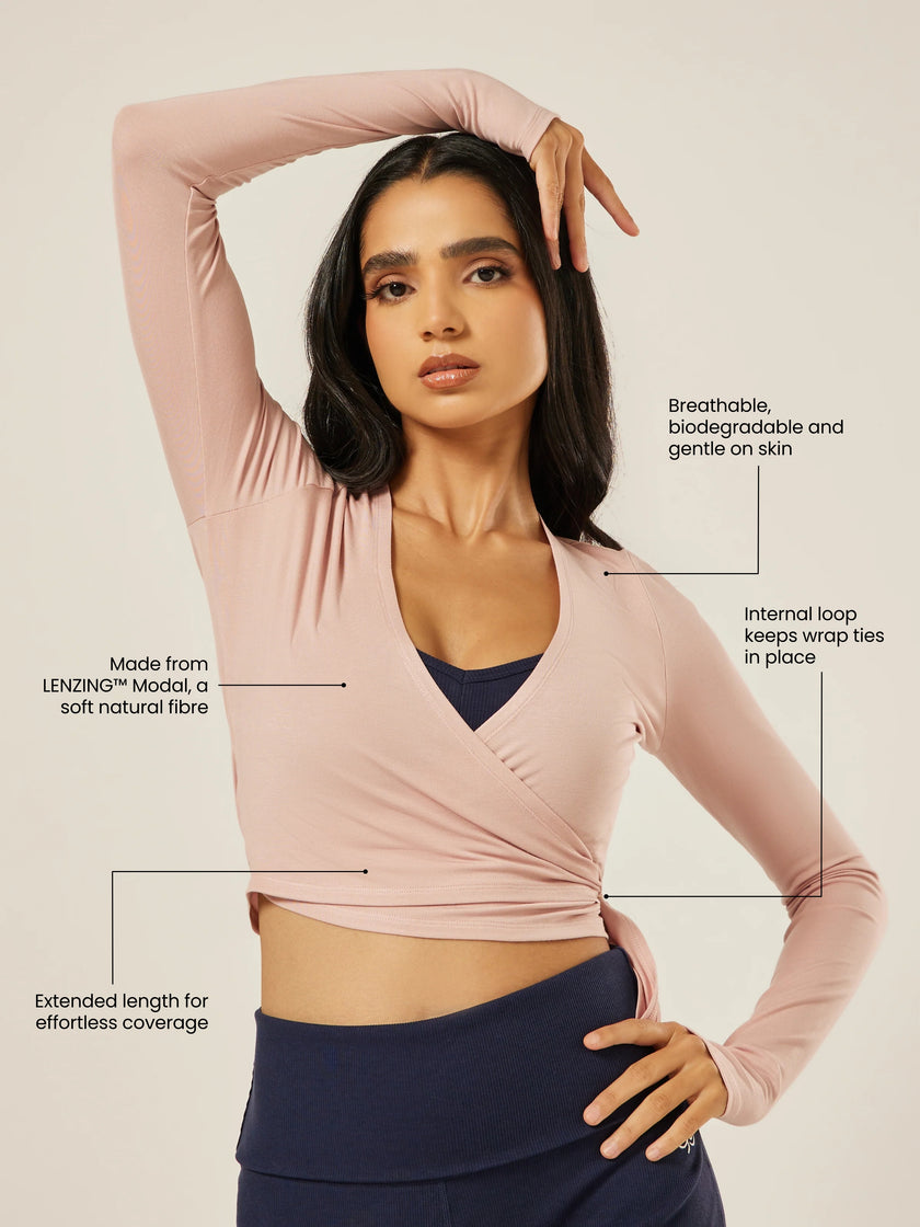 The Ultimate Ballet Wrap-Top - Mauve